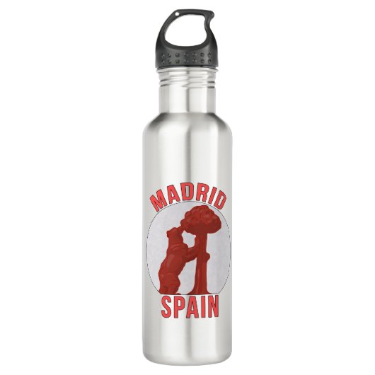 Madrid Spanien Edelstahlflasche (Vorderseite)