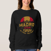 Madrid Spanien Espana Historisches Skyline Spanisc Sweatshirt (Vorderseite)
