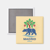 Madrid Spanien Europa Magnet (Vorderseite/Rückseite)