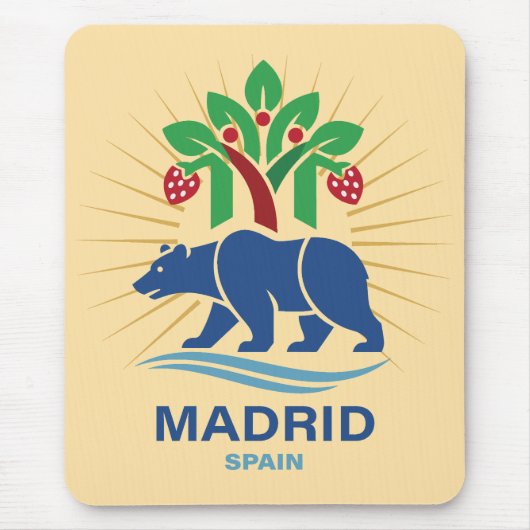 Madrid Spanien Europa Mousepad (Vorne)