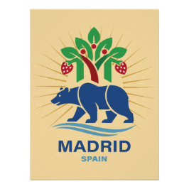 Madrid Spanien Europa Poster