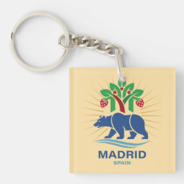 Madrid Spanien Europa Schlüsselanhänger
