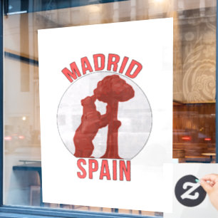 Madrid Spanien Fensteraufkleber