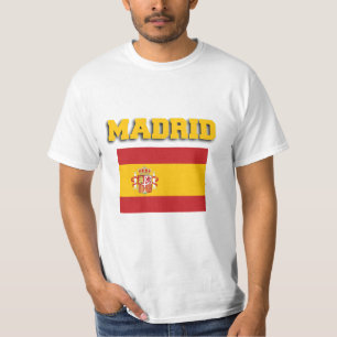 Madrid Spanien - Flagge T-Shirt