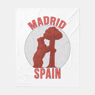 Madrid Spanien Fleecedecke