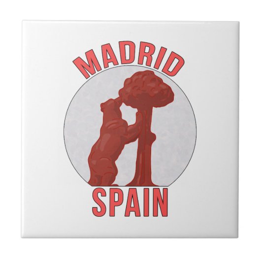 Madrid Spanien Fliese (Vorderseite)