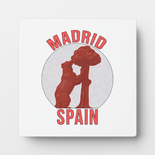 Madrid Spanien Fotoplatte (Vorderseite)