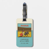 Madrid, Spanien Gepäckanhänger (Rückseite vertikal)