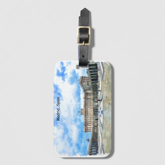 Madrid - Spanien Gepäckanhänger (Vorderseite Vertikal)