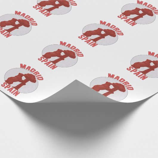 Madrid Spanien Geschenkpapier (Ecke)