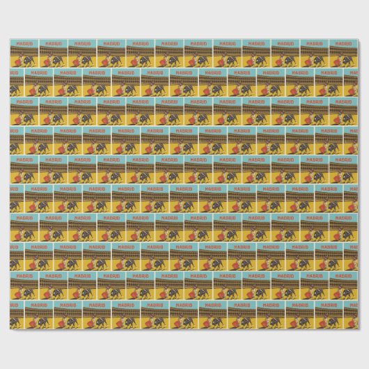 Madrid, Spanien Geschenkpapier (Flach)