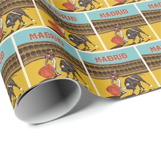 Madrid, Spanien Geschenkpapier (Rolleneckpunkt)