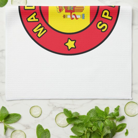 Madrid Spanien Geschirrtuch (Gefaltet)
