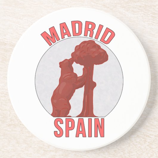 Madrid Spanien Getränkeuntersetzer (Vorne)