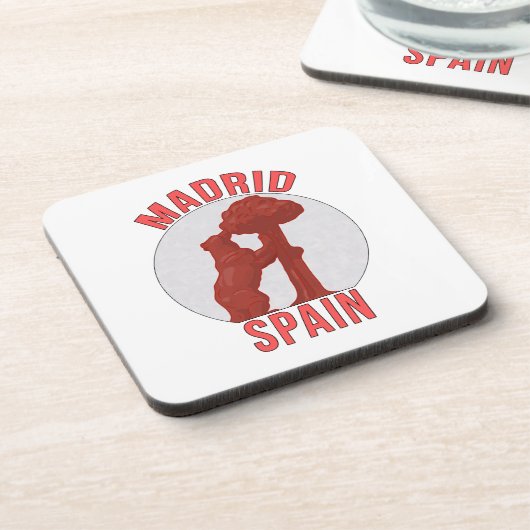 Madrid Spanien Getränkeuntersetzer (Linke Seite)