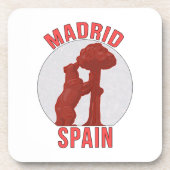 Madrid Spanien Getränkeuntersetzer (Vorderseite)