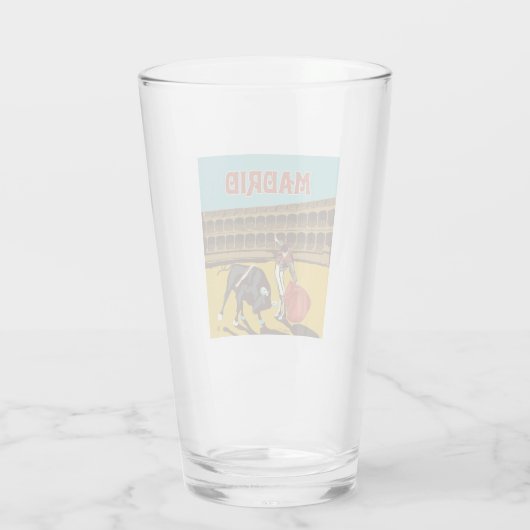 Madrid, Spanien Glas (Rückseite)