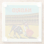 Madrid, Spanien Glasuntersetzer (Rückseite)