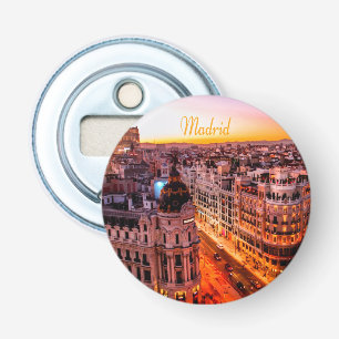 Madrid Spanien Hauptstadt Skyline Flaschenöffner