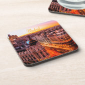 Madrid Spanien Hauptstadt Skyline Getränkeuntersetzer (Linke Seite)