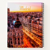 Madrid Spanien Hauptstadt Skyline Notizblock (Rückseite)