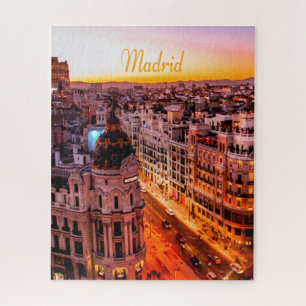 Madrid Spanien Hauptstadt Skyline Puzzle