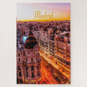 Madrid Spanien Hauptstadt Skyline Puzzle