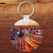 Madrid Spanien Hauptstadt Skyline Schlüsselanhänger (Vorderseite)