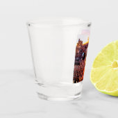 Madrid Spanien Hauptstadt Skyline Schnapsglas (Links)