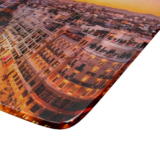 Madrid Spanien Hauptstadt Skyline Schneidebrett (Ecke)