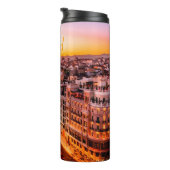 Madrid Spanien Hauptstadt Skyline Thermosbecher (Nach rechts gedreht)
