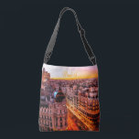Madrid Spanien Hauptstadt Skyline Tragetaschen Mit Langen Trägern<br><div class="desc">Madrid Spanien Hauptstadt City SkylineSchönes Orange Licht</div>