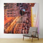 Madrid Spanien Hauptstadt Skyline Wandteppich (Beispiel (Horizontal))