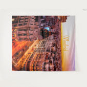 Madrid Spanien Hauptstadt Skyline Wandteppich (Vorderseite (Horizontal))