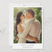 Madrid Spanien Hochzeit in Urlaubsort Save The Date (Rückseite)