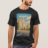 Madrid Spanien Illustration Reise Kunst Vintage