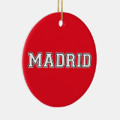 Madrid Spanien Keramik Ornament (Rechts)