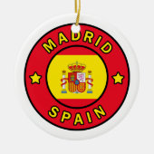 Madrid Spanien Keramik Ornament (Vorne)
