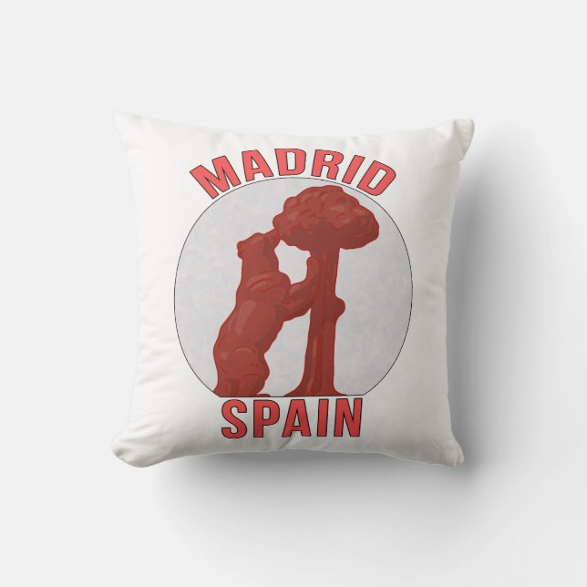 Madrid Spanien Kissen (Vorderseite)