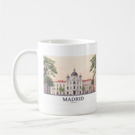 Madrid Spanien Königlicher Palast Pastell Reisedes Kaffeetasse