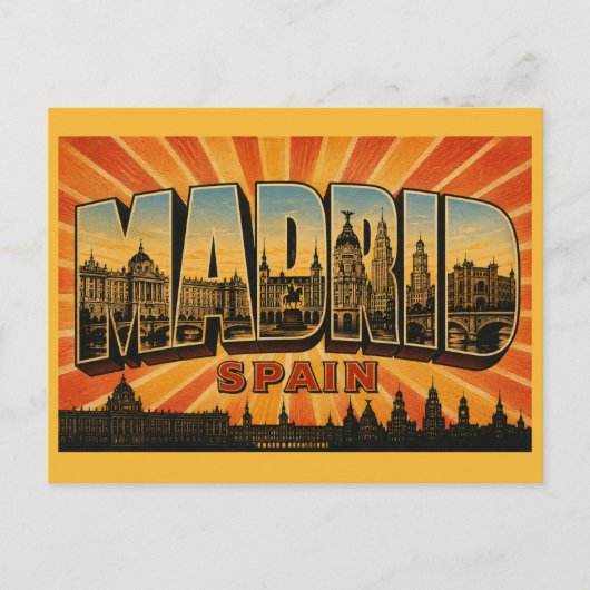 Madrid Spanien Königspalast Postkarte (Vorderseite)