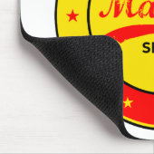 Madrid, Spanien, Kreis, rot Mousepad (Ecke)
