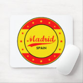 Madrid, Spanien, Kreis, rot Mousepad (Mit Mouse)