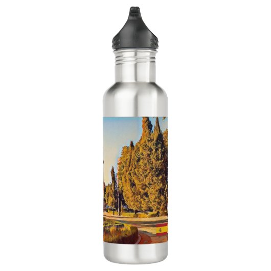 Madrid Spanien Landschaft Souvenir Edelstahlflasche (Rechts)