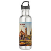 Madrid Spanien Landschaft Souvenir Edelstahlflasche (Vorderseite)
