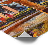 Madrid Spanien Landschaft Souvenir Poster (Ecke)