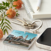 Madrid Spanien Landschaft Souvenir Schlüsselanhänger (Vorderseite rechts)