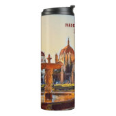 Madrid Spanien Landschaft Souvenir Thermosbecher (Nach links gedreht)