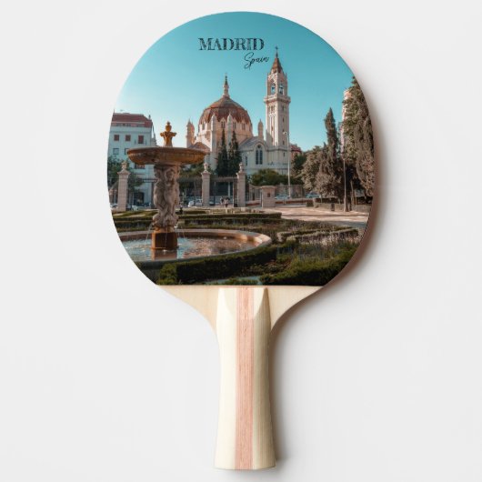 Madrid Spanien Landschaft Souvenir Tischtennis Schläger (Vorderseite)