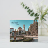 Madrid Spanien Landschaft Souvenirs Postkarte (Stehend Vorderseite)